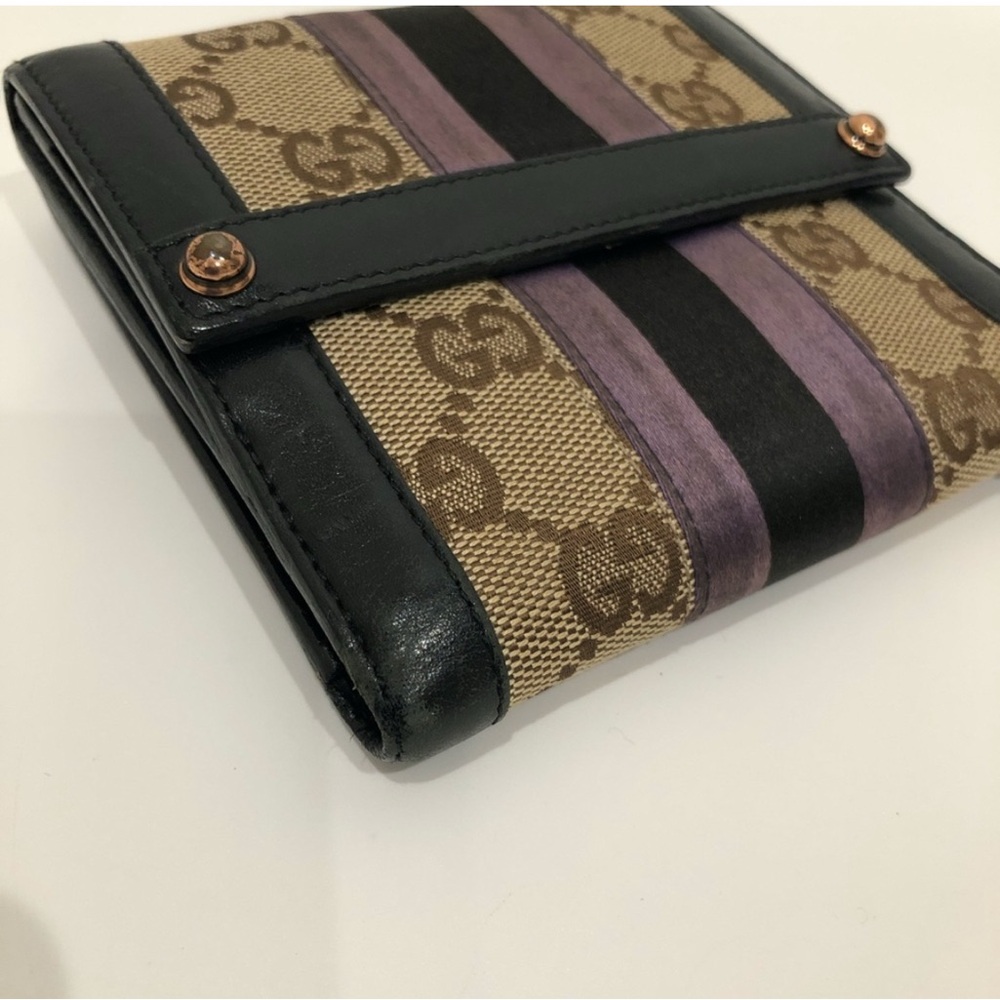 Gucci Black Brown GG Canvas Bifold Wallet  (Gently Used) - Picture 6 of 14